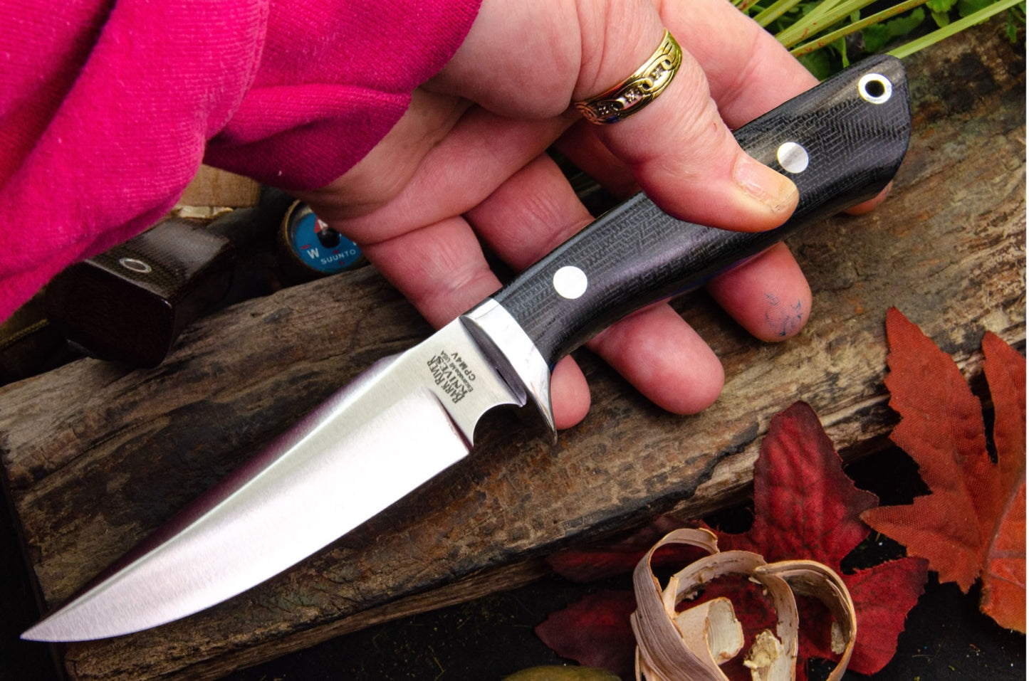 バークリバー ライオンハウンド 4V ブルー & ラセット タイガーテイル メイプルバール - ブラック ライナー - モザイクピン