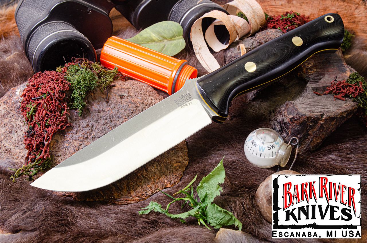 バークリバー ブラボー 1.25 3V ブラック G-10 - イエローライナー - ブラスピン