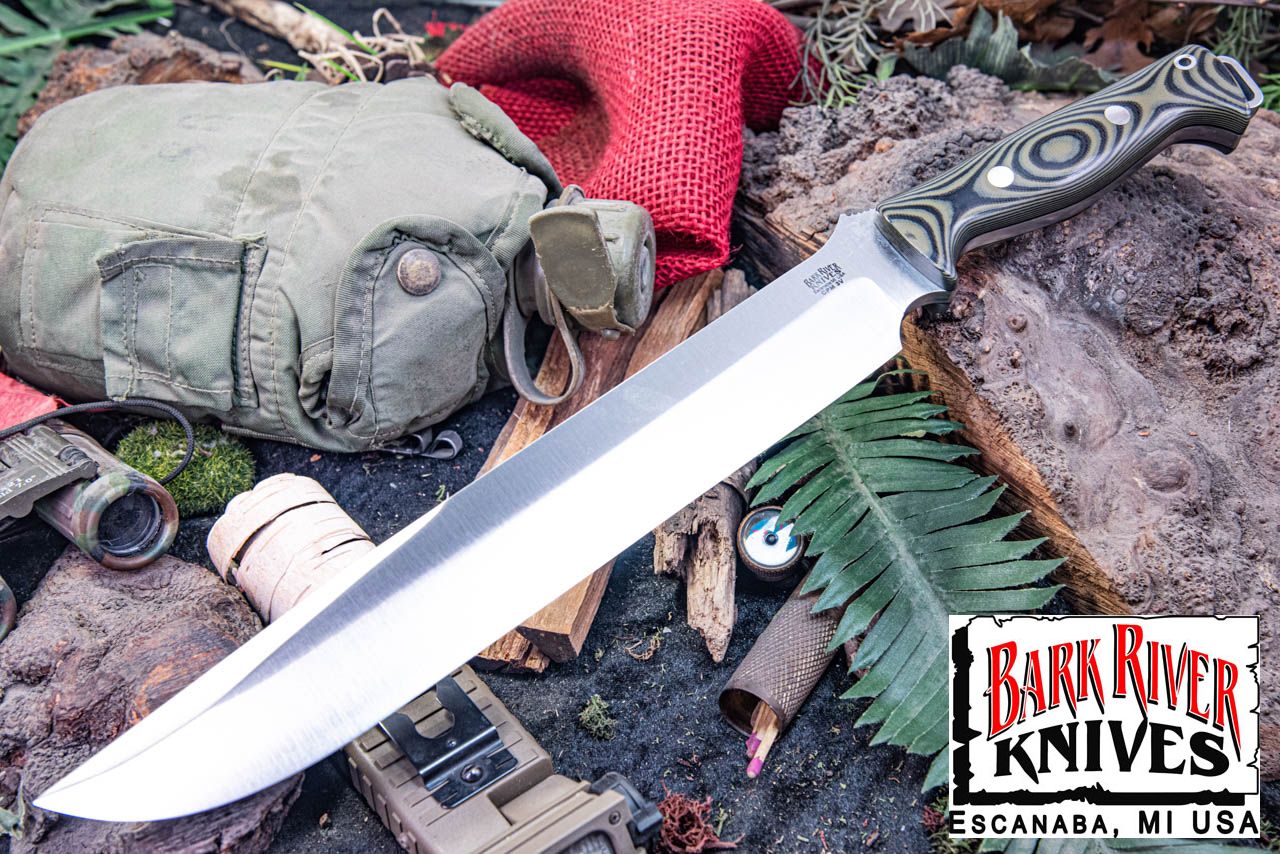 バークリバー ブラボー III 3V レンジャー グリーン & ブラック G-10 - ブラック ライナー