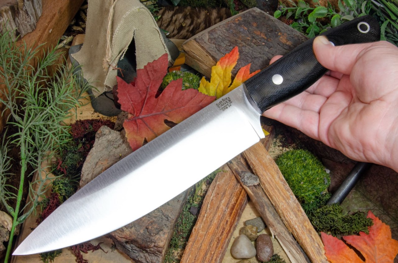 バークリバー ウルトラ ライト ブッシュクラフター S45VN ブラック G-10 - レッドライナー - ブラスピン