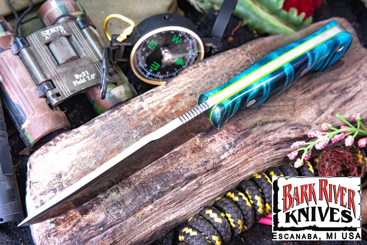 バークリバー ヘルカット ユーティリティ 4V ターコイズ タイガーテイル メイプルバール - トキシック グリーンライナー