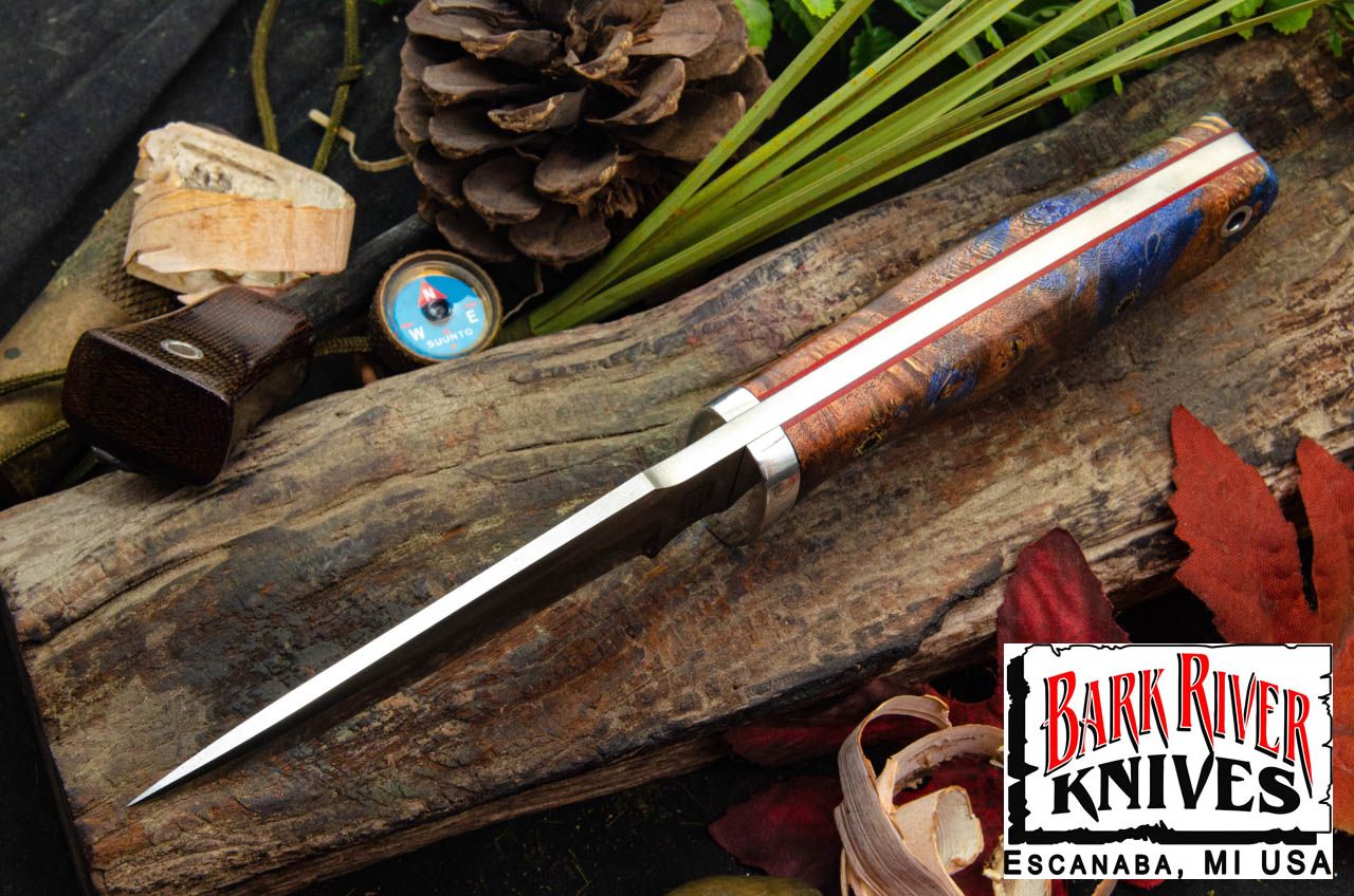 バークリバー ライオンハウンド 4V レッド & ブルー メイプルバール - レッドライナー - モザイクピン