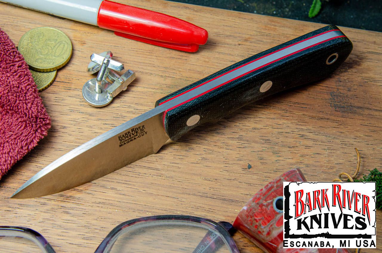 バークリバー PSK EDC MagnaCut ブラック キャンバス マイカルタ - レッドライナー