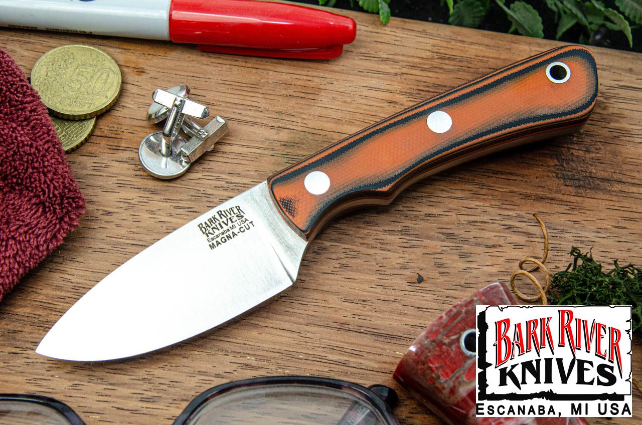 バークリバー PSK EDC MagnaCut オレンジ & ブラック シュアタッチ - オレンジライナー - マット