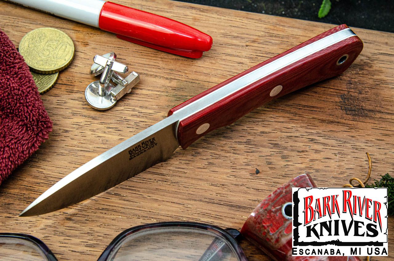 バークリバー PSK EDC MagnaCut レッド リネン マイカルタ - ホワイト ライナー