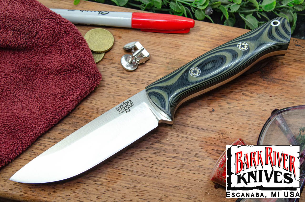 バークリバー ブレード レイド ブラボー 1 A2 ランプレス レンジャー グリーン & ブラック G-10 - モザイクピン