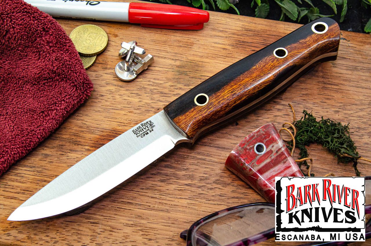 バークリバー ブレード レイド ブッシュクラフター LT 3V デザートアイアンウッド - ホロー ブラスピン