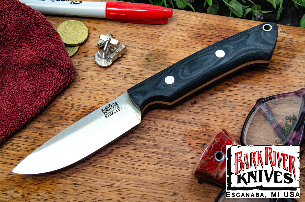 バークリバー ブレード レイド カスタム クラッシック ドロップポイント ハンター LT MagnaCut ブラック シュアタッチ - ガードレス - マット