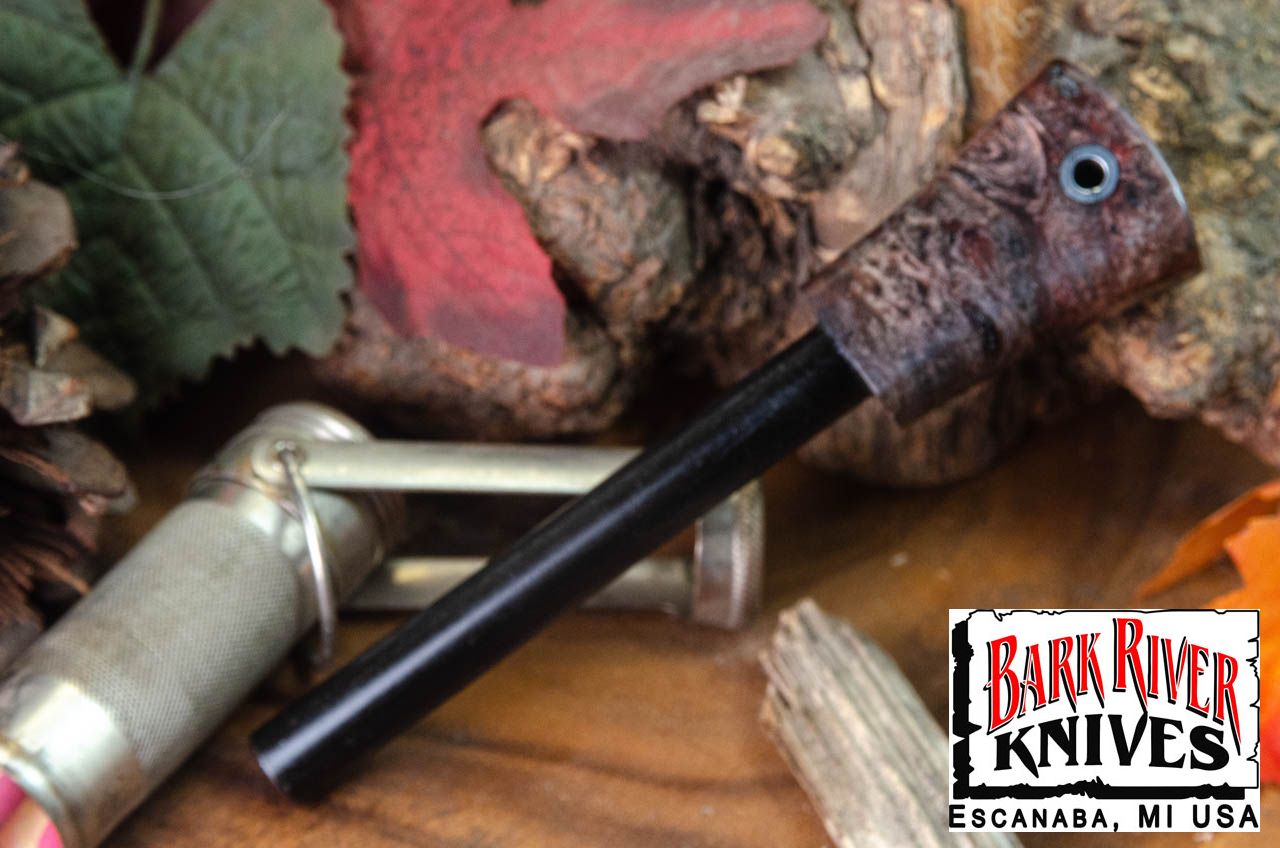 バークリバー ファイヤースチール ブラック & パープル メイプルバール #1