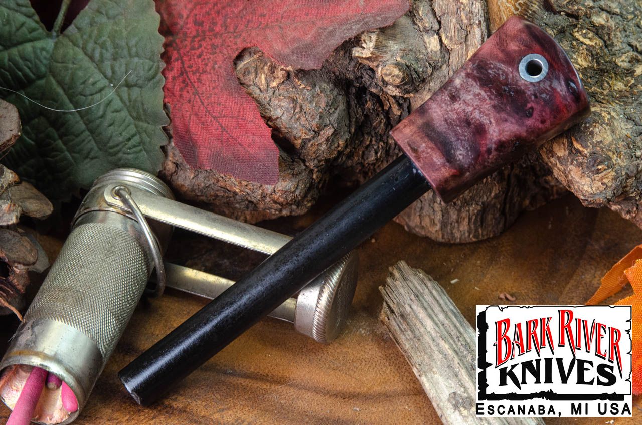 バークリバー ファイヤースチール ブラック & パープル メイプルバール #2