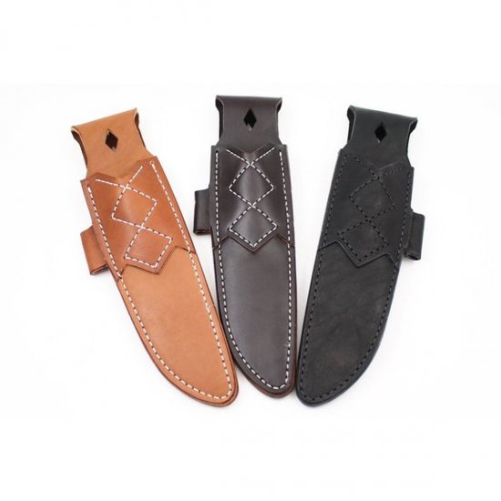 ブラボー 1/1.5 兼用  ドレスレザーシース ブラウン EEP加工 左手用