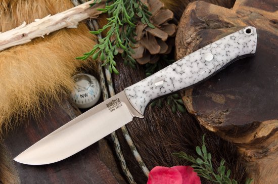 Bark River バークリバー ミニガニー S45VN ホワイトターコイズ アクリル ブラックライナー ランプレス