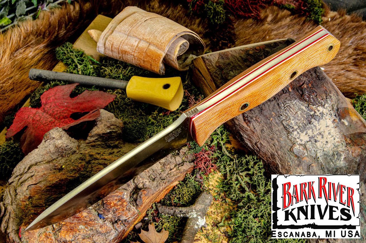 ブラボー 1.25 3V LT ナチュラルキャンバスマイカルタ マット ホワイト & レッドライナー ホロー ブラスピン Drop ポイント