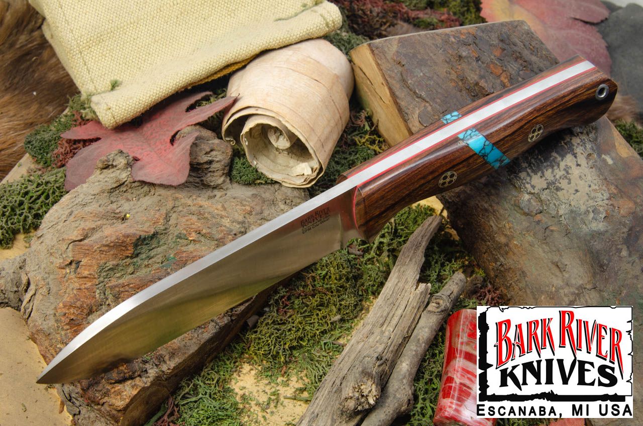 ブラボー アルファ Cru Wear デザートアイアンウッドバール ターコイズスペーサー レッドライナー モザイクピン #2