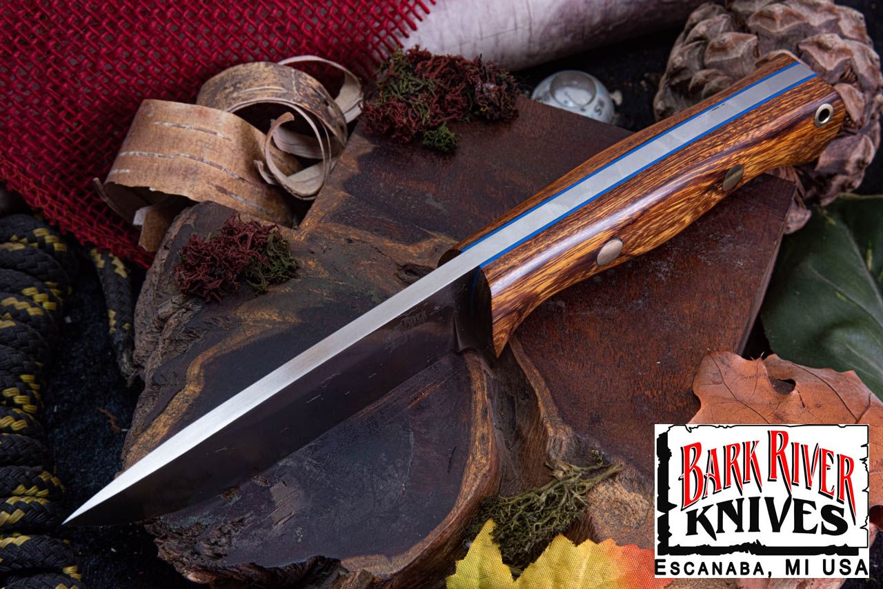 バークリバー ブラボー 1 3V デザートアイアンウッド - ブルーライナー - ブラスピン - ランプレス #1