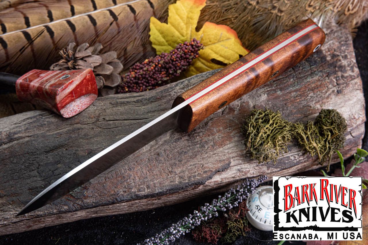 バークリバー キファート 4 3V ダークカーリーメイプル - レッドライナー - モザイクピン #1