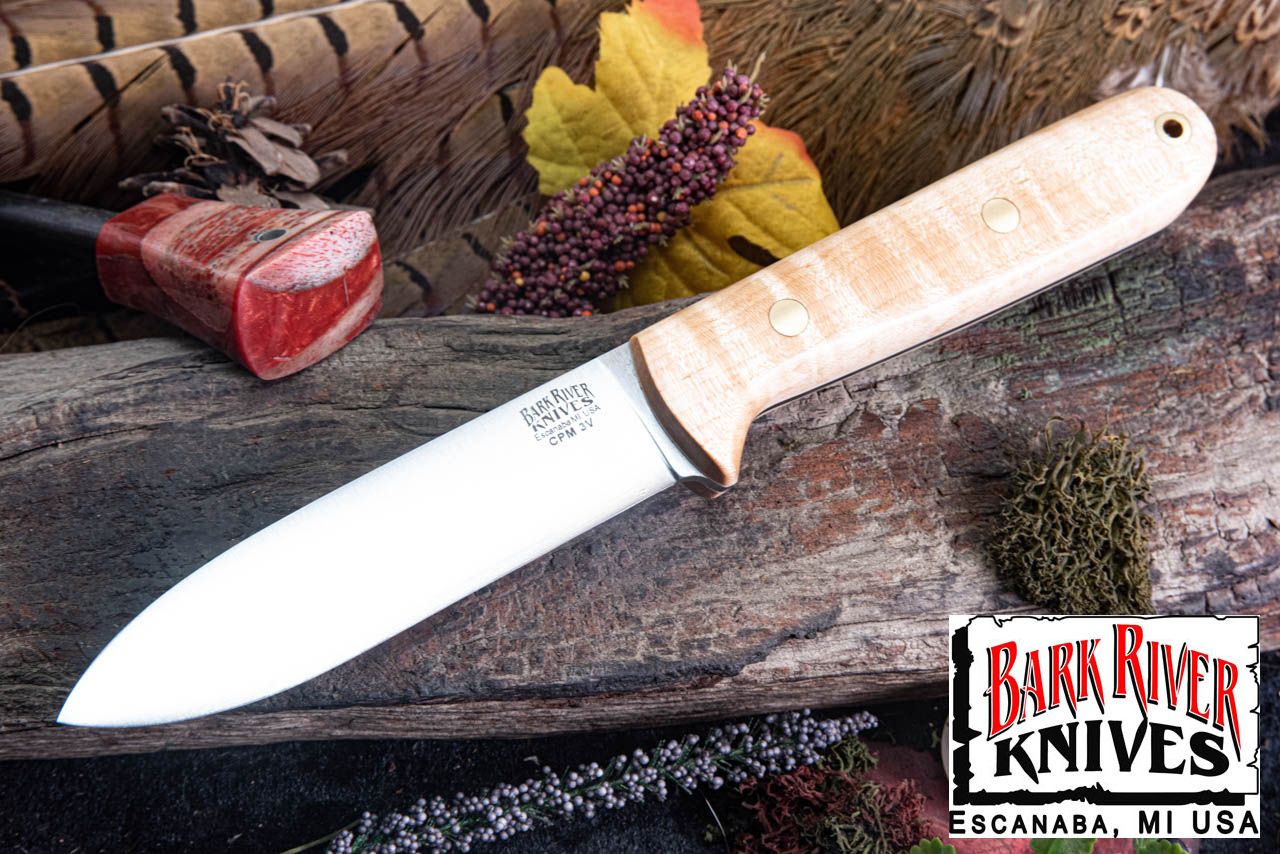 バークリバー キファート 4 3V ナチュラル カーリー メイプル - ホワイト ライナー - ブラスピン