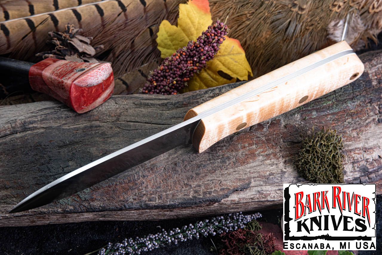 バークリバー キファート 4 3V ナチュラル カーリー メイプル - ホワイト ライナー - ブラスピン