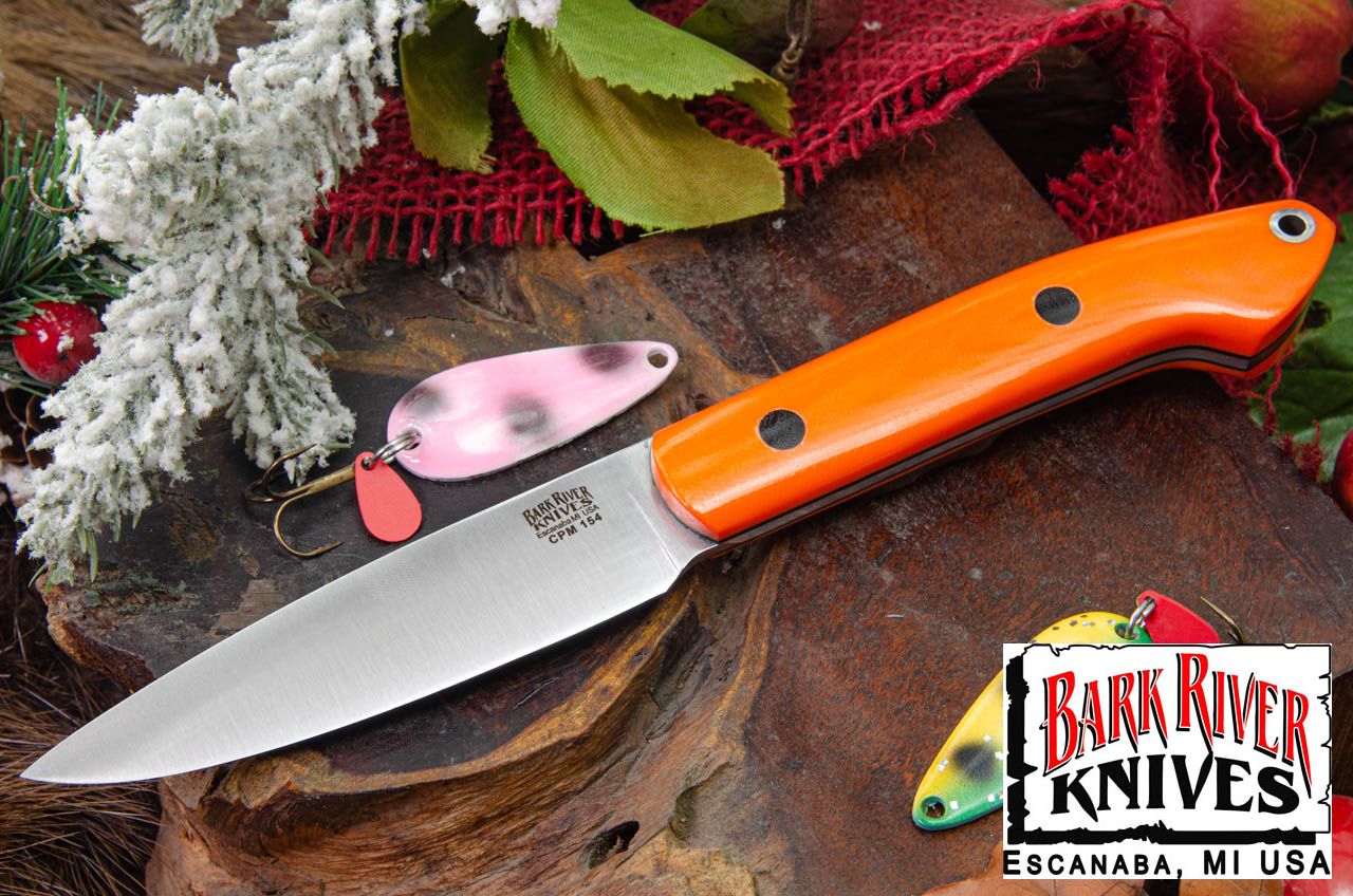 バークリバー バード & トラウト CPM-154 ブリーズオレンジ G-10 - ブラック ライナー & ピン