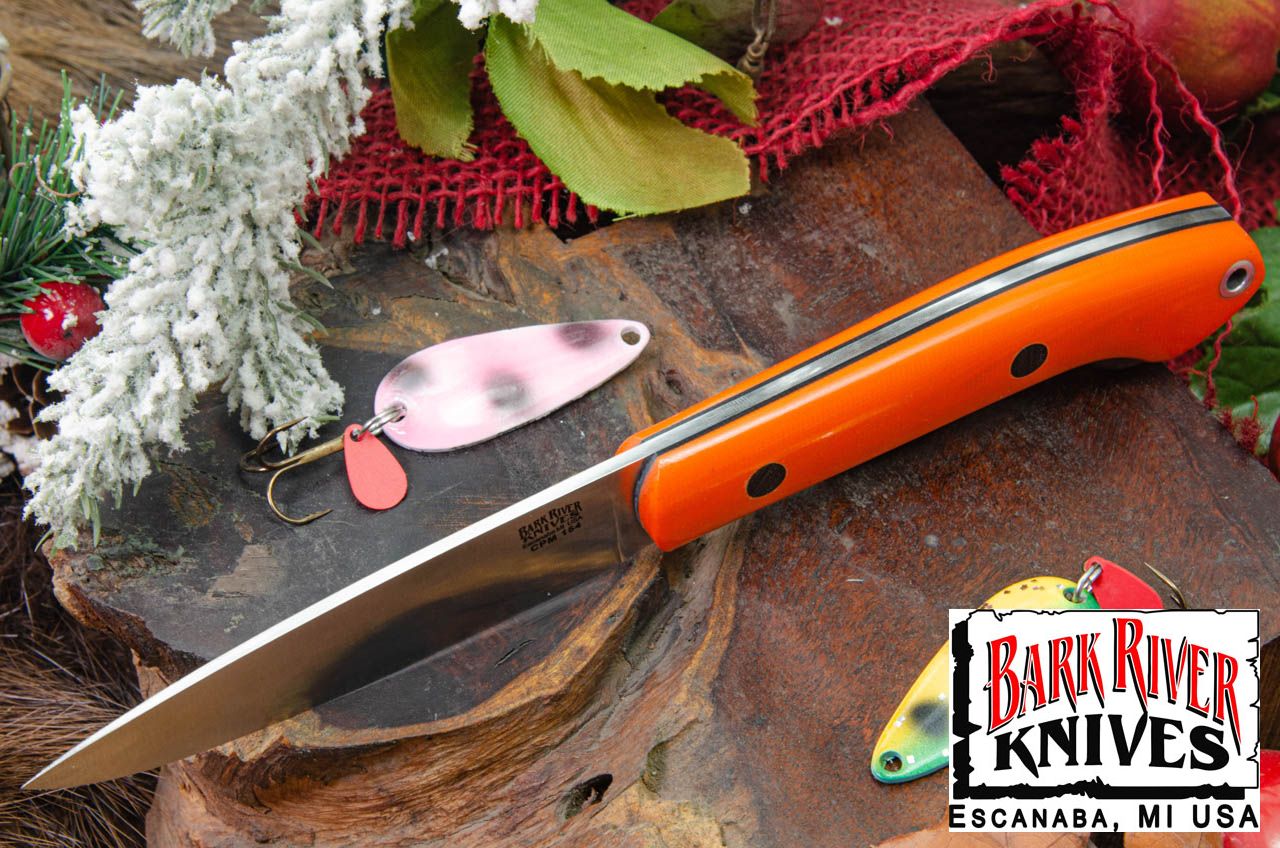 バークリバー バード & トラウト CPM-154 ブリーズオレンジ G-10 - ブラック ライナー & ピン