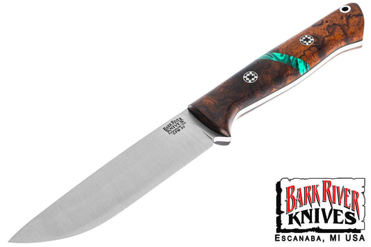 ブラボー 1.25 3V デザートアイアンウッドバール - マラカイトスペーサー - ブラック ライナー - モザイクピン - ランプレス