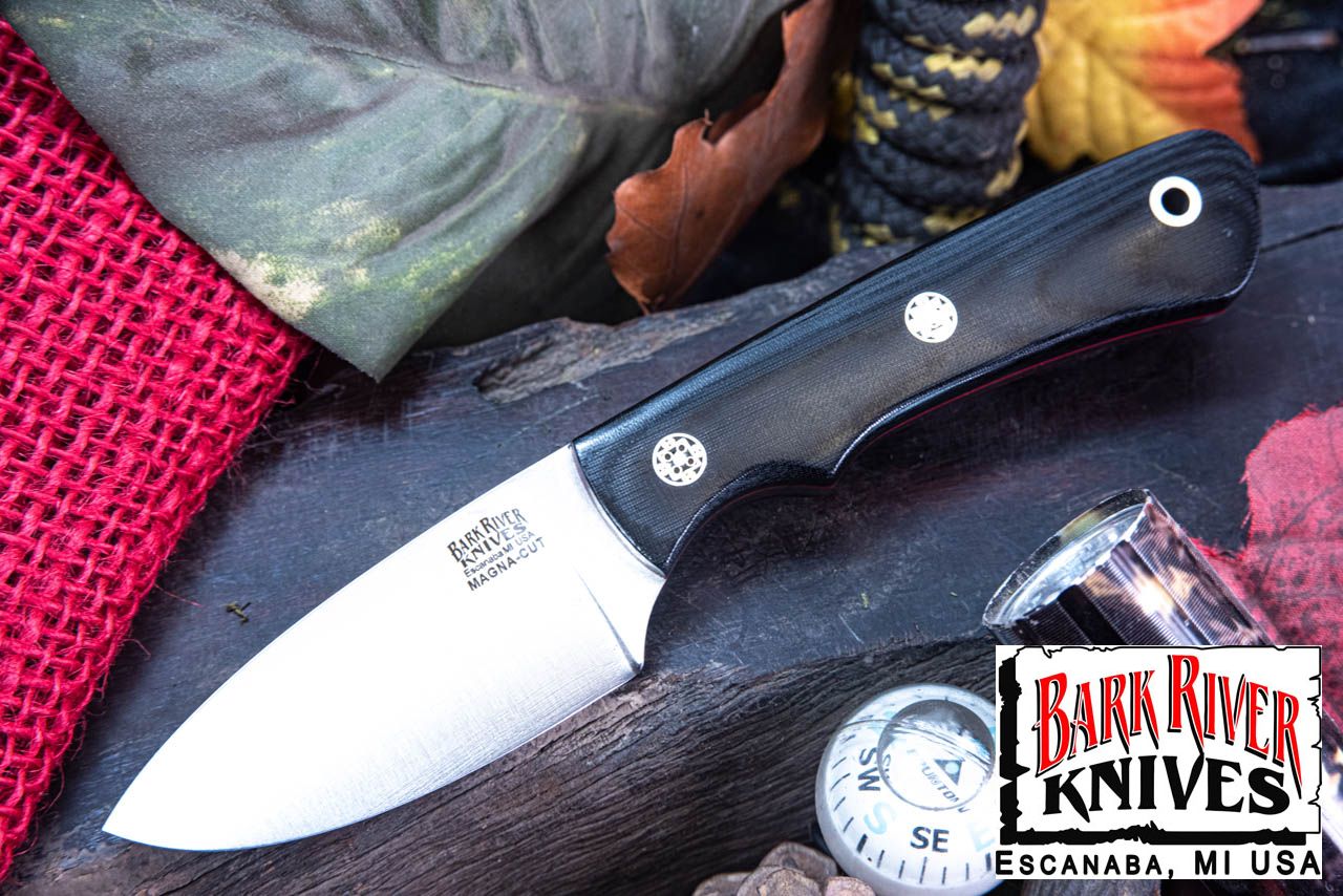 バークリバー PSK EDC MagnaCut ブラック キャンバス マイカルタ - レッドライナー - モザイクピン