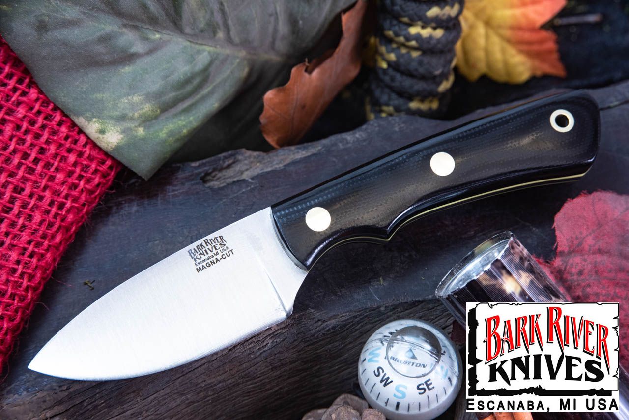 バークリバー PSK EDC MagnaCut ブラック G-10 - イエローライナー - ブラスピン