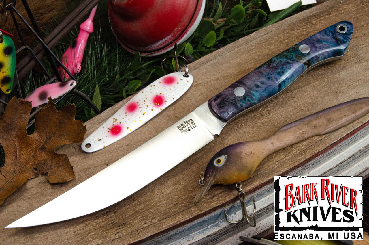 バークリバー ミニ カラハリスポーツマン CPM-154 パープル & ブルー メイプルバール - ホワイト ライナー