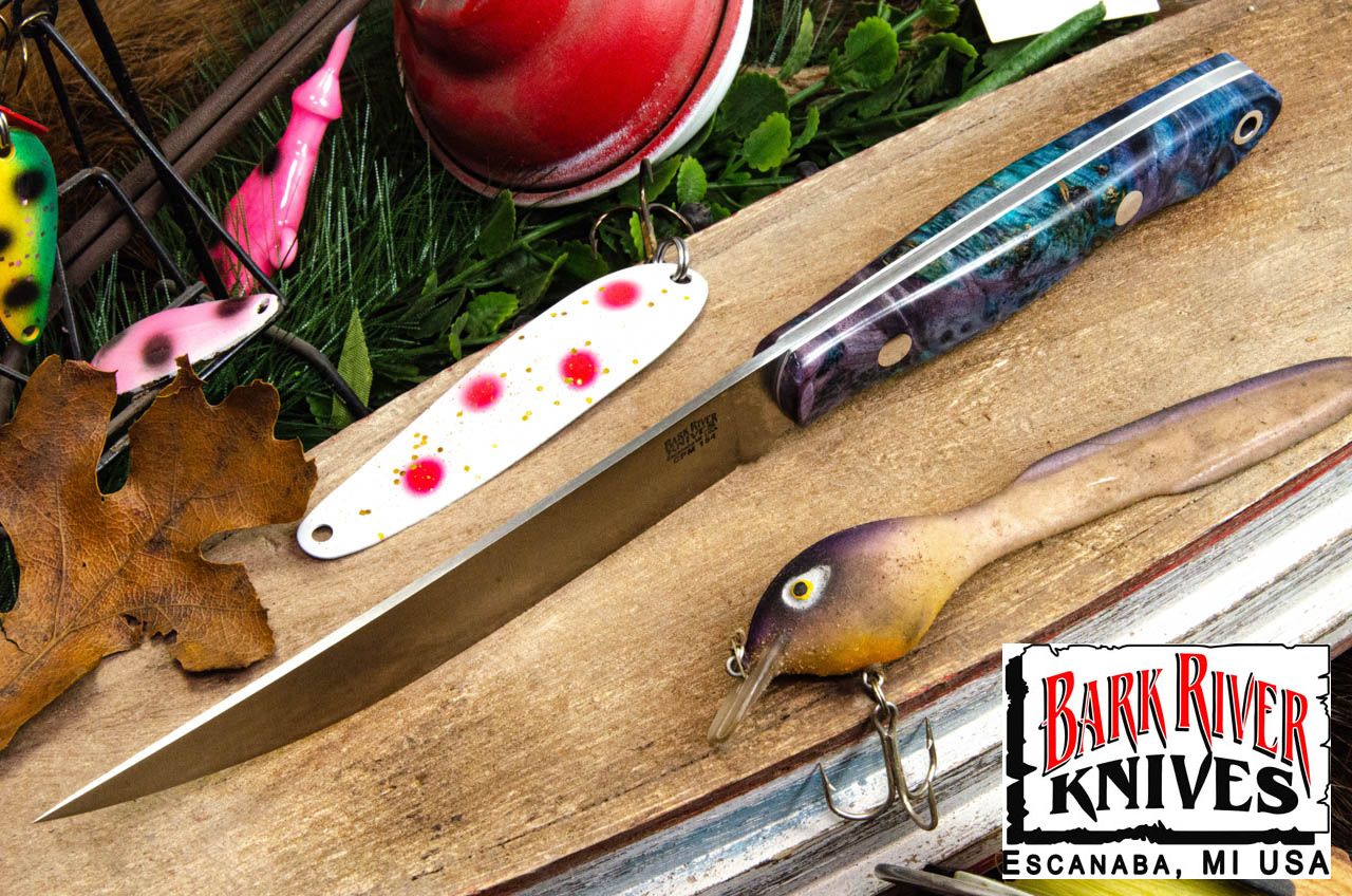 バークリバー ミニ カラハリスポーツマン CPM-154 パープル & ブルー メイプルバール - ホワイト ライナー