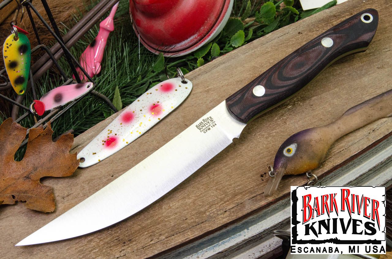 バークリバー ミニ カラハリスポーツマン CPM-154 レッド & ブラック シュアタッチ - マット - トキシック グリーンライナー