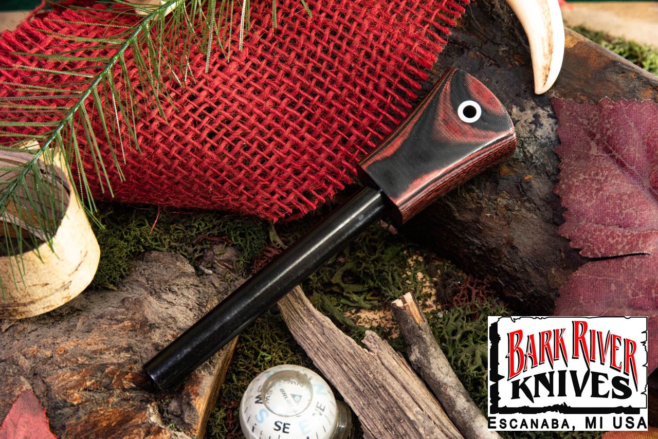 ファイヤースチール レッド & ブラックリネンマイカルタ