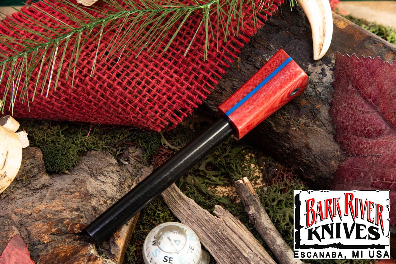 ファイヤースチール レッド リネン マイカルタ - ダブル ブルーライナー