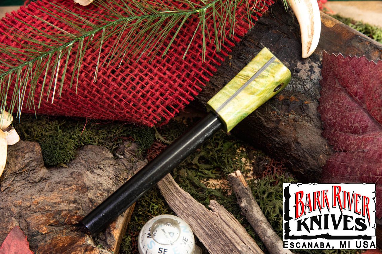 ファイヤースチール セージ メイプルバール - グレイ ライナー - ブラス ランヤード