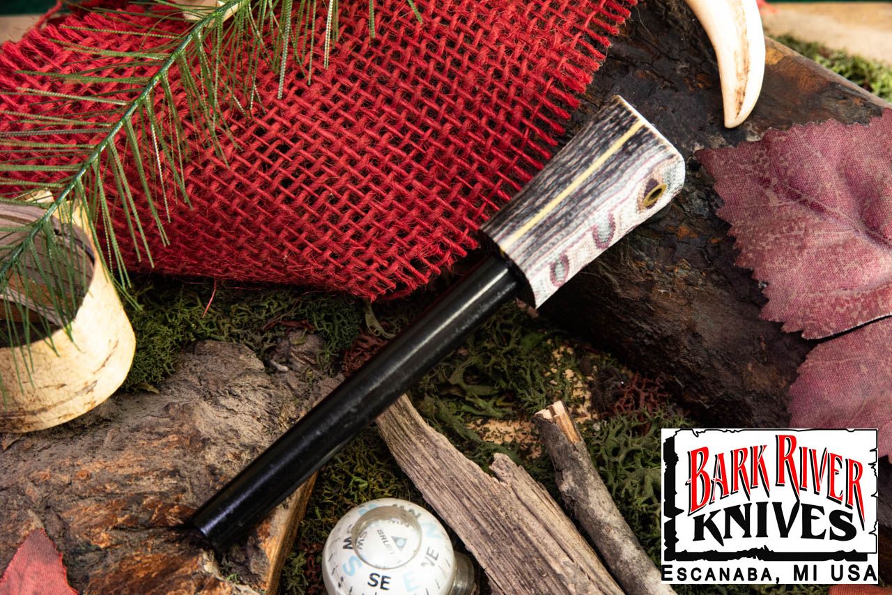 ファイヤースチール スネーキン バーガンディ キャンバス - マット - イエロー ライナー - ブラス ランヤード