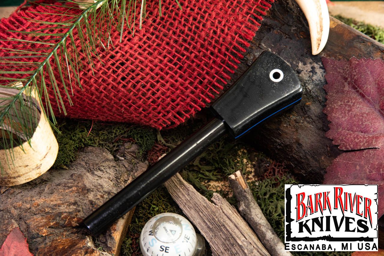 ファイヤースチール ブラックリネンマイカルタ - ブルー ライナー