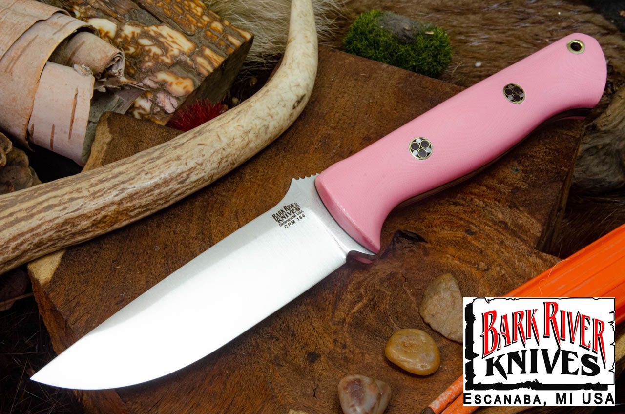 バークリバー ブラボー 1 LT CPM-154 ピンク G-10 - ブラック ライナー - モザイクピン