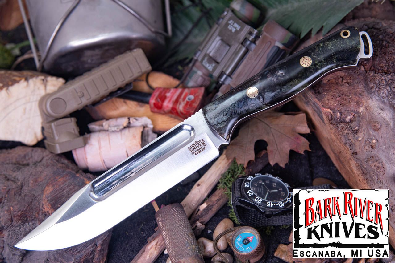 バークリバー スクワッドリーダー II 3V オニキス ＆ グリーン メイプルバール - ホワイト ライナー - モザイクピン