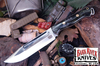 バークリバー スクワッドリーダー II 3V オニキス ＆ グリーン メイプルバール - ホワイト ライナー - モザイクピン