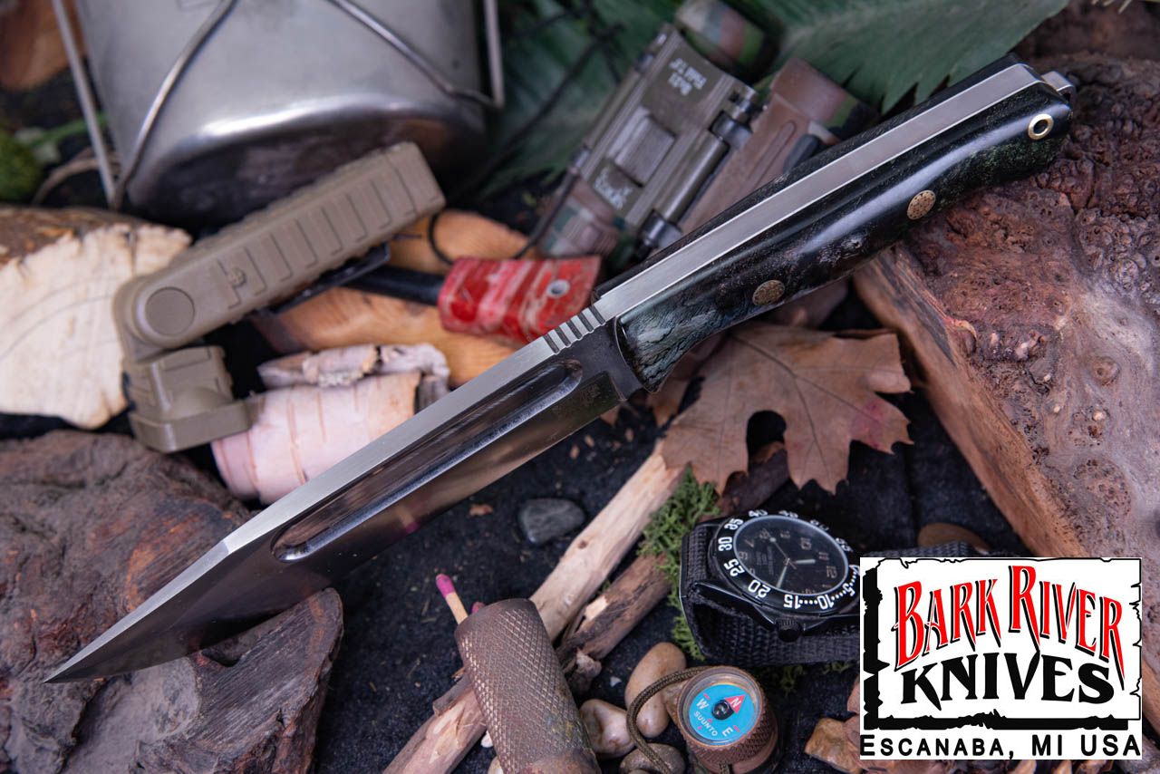 バークリバー スクワッドリーダー II 3V オニキス ＆ グリーン メイプルバール - ホワイト ライナー - モザイクピン