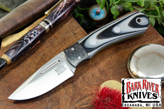 バークリバー エッセンシャル MagnaCut ミッドナイトタイガー G-10 - カーボンファイバー ボルスター - トキシック グリーンライナー