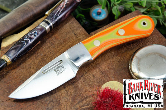 バークリバー エッセンシャル MagnaCut トキシック グリーン ＆ ブリーズオレンジ G-10 - レッドライナー - ブラスピン