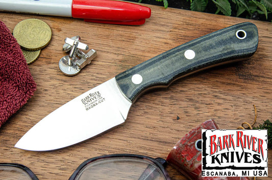 バークリバー PSK EDC MagnaCut ブラック ＆ グリーンリネンマイカルタ - マット