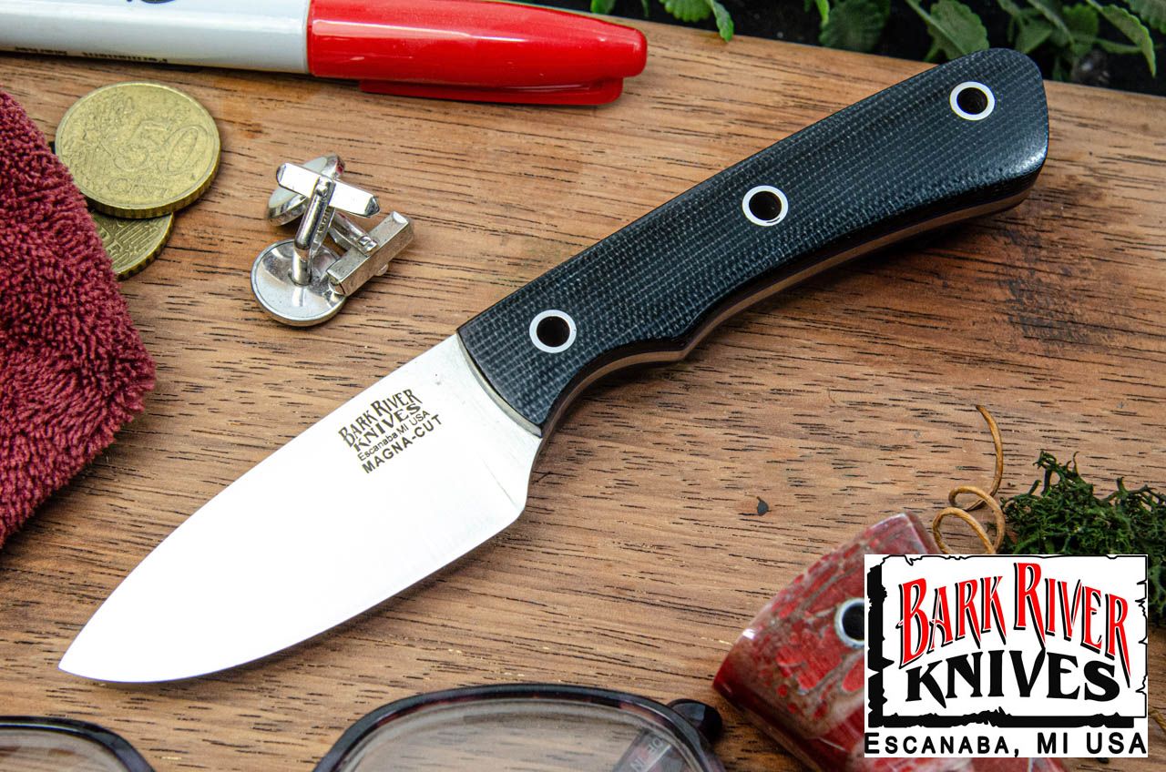 バークリバー PSK EDC MagnaCut ブラック キャンバス マイカルタ - ブルーライナー - ホローピン