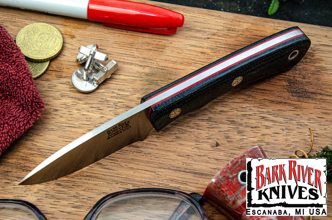 バークリバー PSK EDC MagnaCut ブラック キャンバス マイカルタ - レッドライナー - モザイクピン