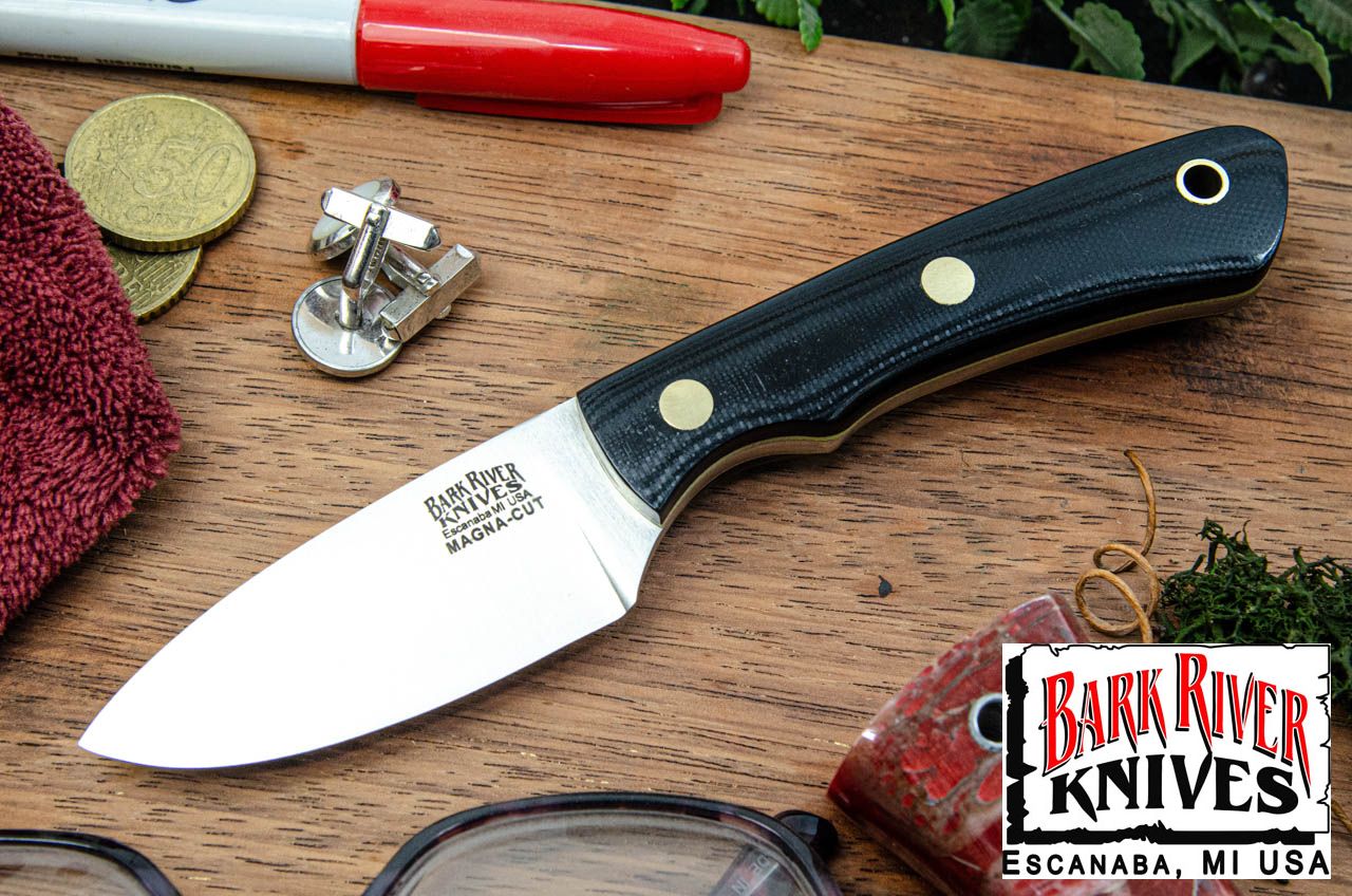 バークリバー PSK EDC MagnaCut ブラック G-10 - イエローライナー - ブラスピン