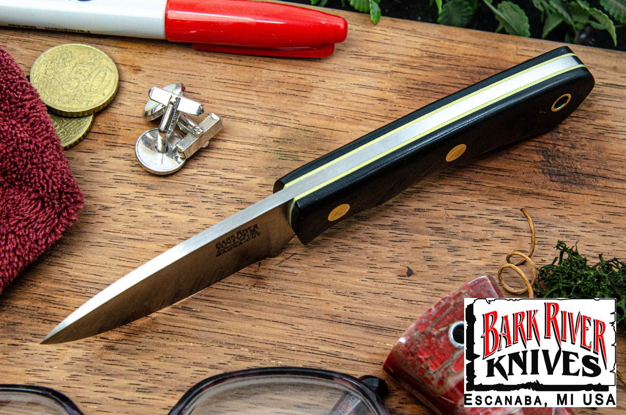 バークリバー PSK EDC MagnaCut ブラック G-10 - イエローライナー - ブラスピン