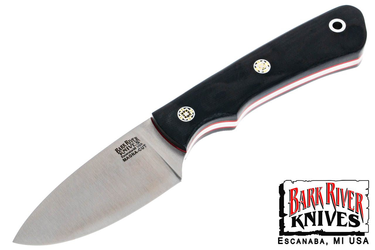 バークリバー PSK EDC MagnaCut ブラックリネンマイカルタ - レッドライナー - モザイクピン