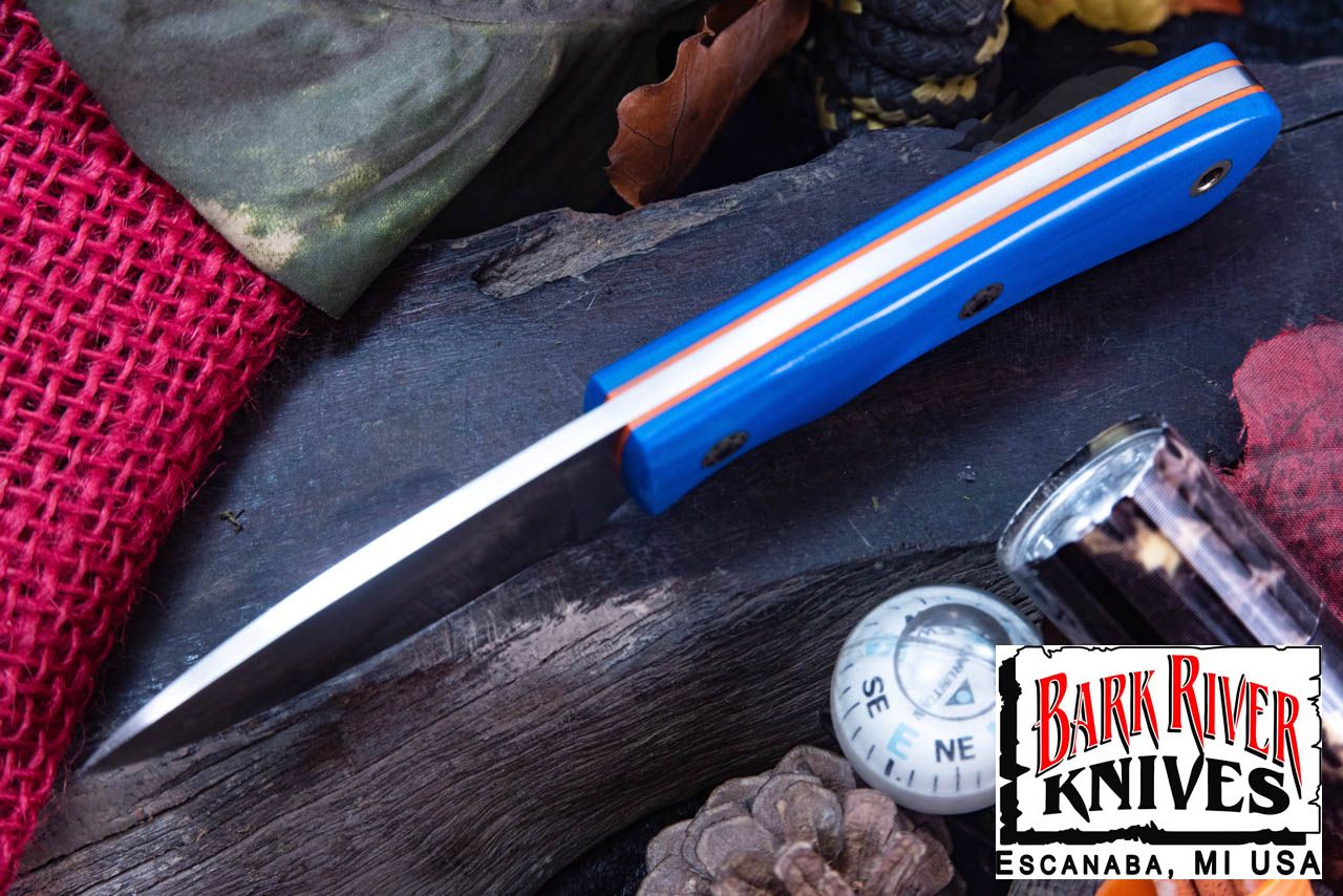 バークリバー PSK EDC MagnaCut ブルー グロウ G-10 - オレンジライナー - モザイクピン