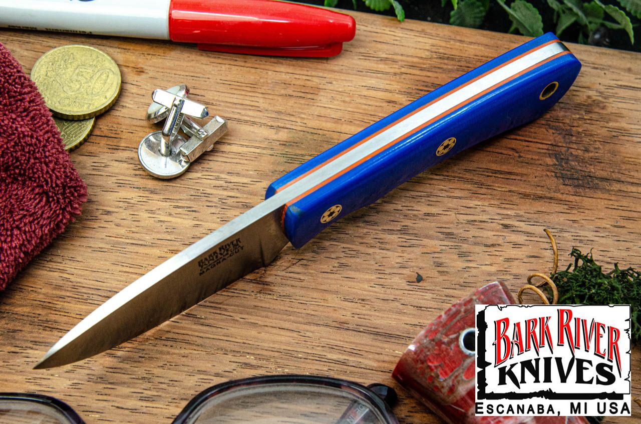バークリバー PSK EDC MagnaCut ブルー グロウ G-10 - オレンジライナー - モザイクピン