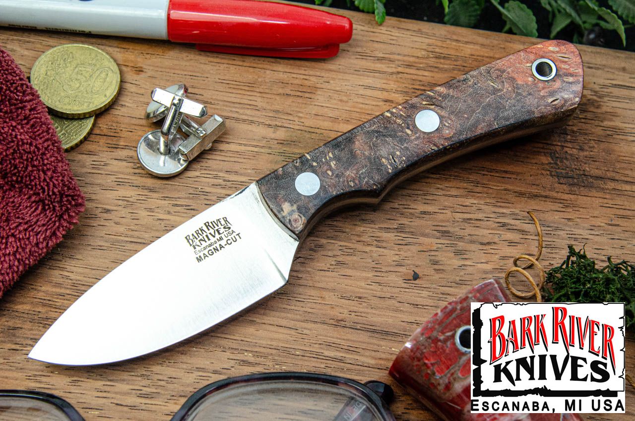 バークリバー PSK EDC MagnaCut ブラウン ＆ コッパー メイプルバール - グレー ライナー